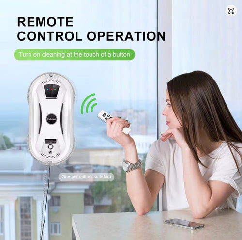 AI Window Cleaning Robot Smart Automatic Cleaner Streak-Free for Windows/Tiles/Glass Doors Self-Cleaning Ultra Quiet